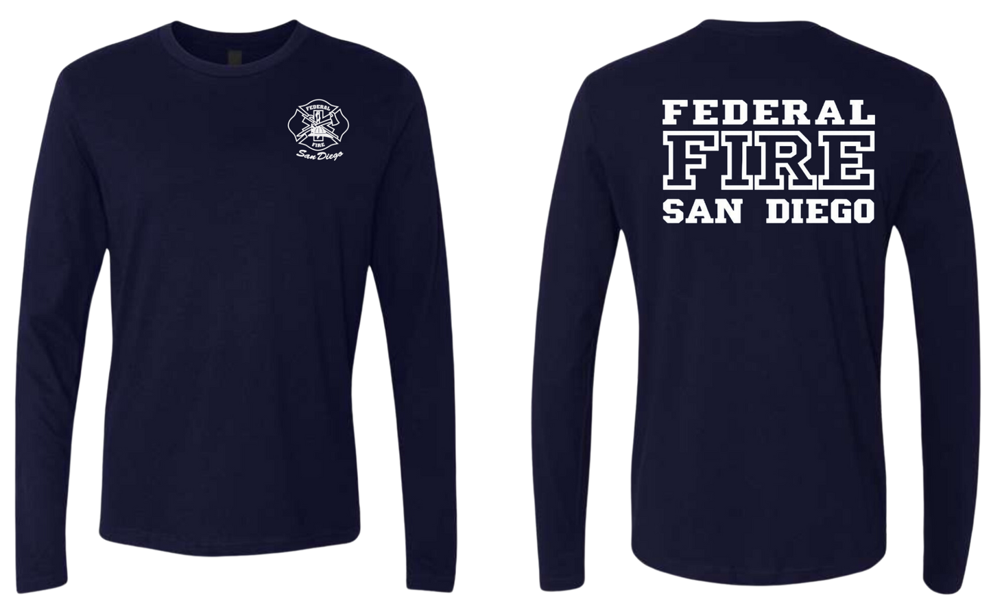 Federal Fire San Diego 100% Cotton High Quality Long Sleeve Shirt